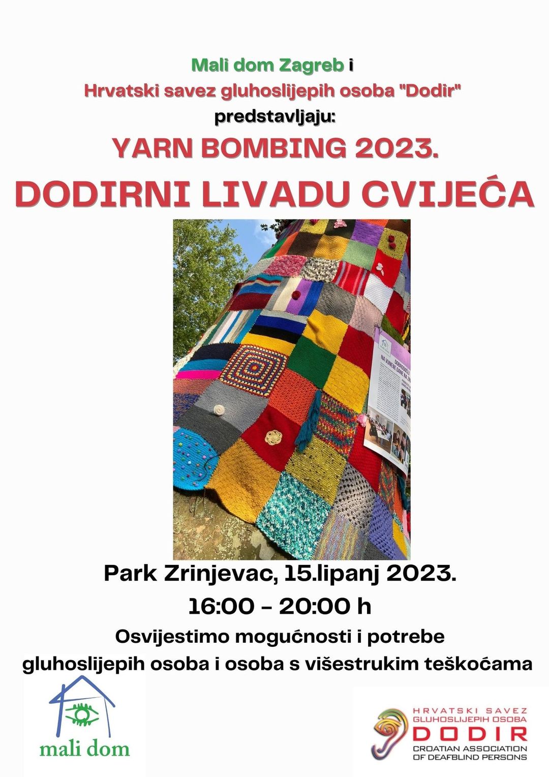 YARN BOMBING 2023. – DODIRni LIVADU CVIJEĆA!